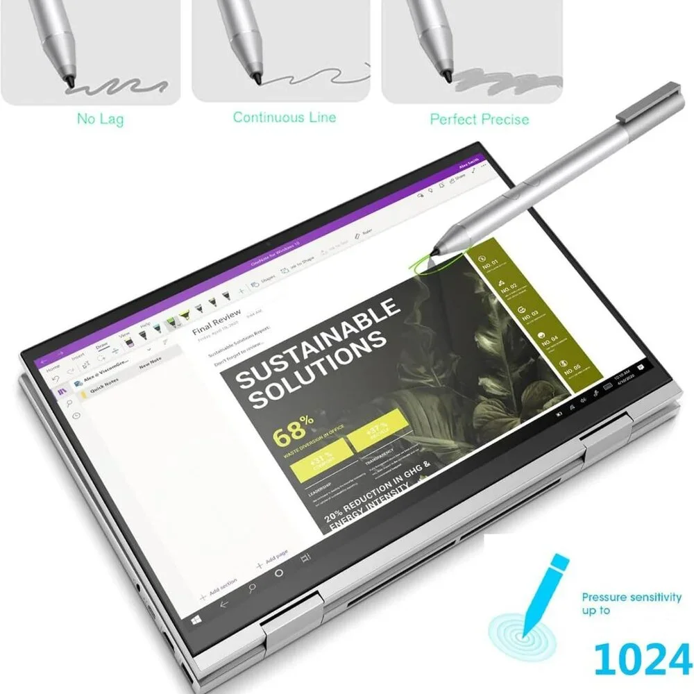 Stylus HP Spectre x360 / Envy / Pavilion Silver Active Pen - NWT